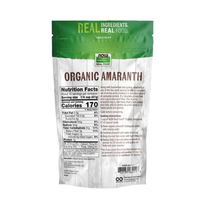 Now Foods Amaranth Grain Organic 1 Lb