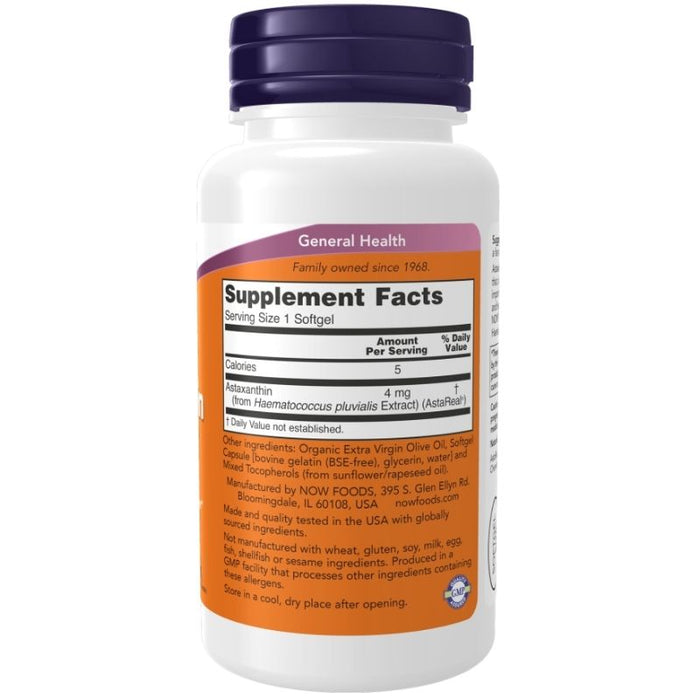 Now Foods Astaxanthin 4mg 90 Softgels