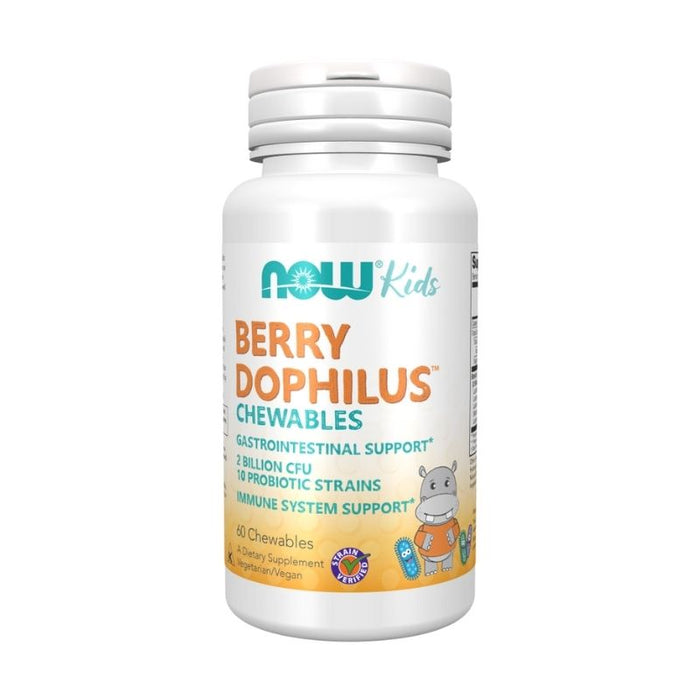 Now Foods Berrydophilus Kids 60 Chewables