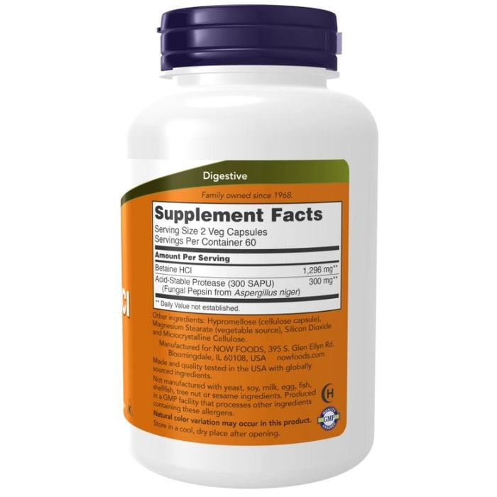 Now Foods Betaine HCl 120 Veg Caps