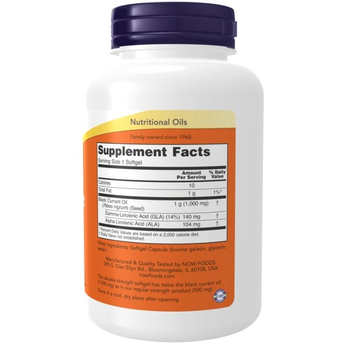 Now Foods Black Currant Oil 1,000mg 100 Softgels