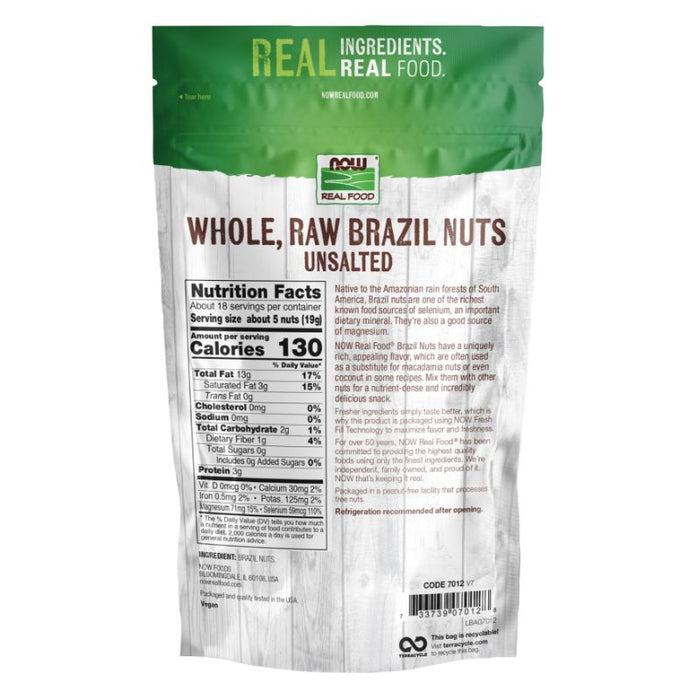 Now Foods Raw Brazil Nuts 12oz