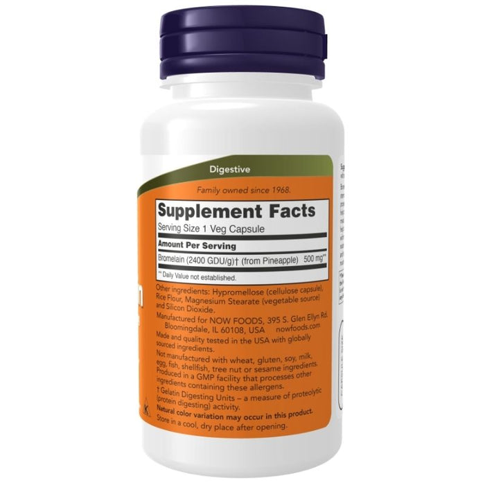 Now Foods Bromelain 500mg 120 Veg Caps