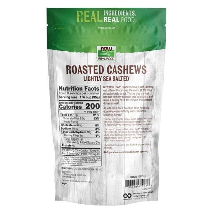 Now Foods Cashews Roasted and Salted 12oz