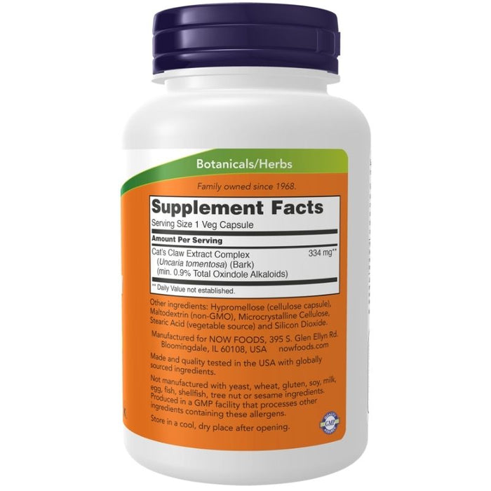 Now Foods Cat's Claw 500 Mg 250 Capsules