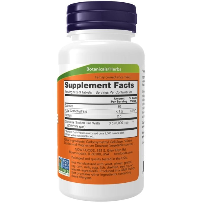 Now Foods Chlorella 1,000mg 120 Tablets