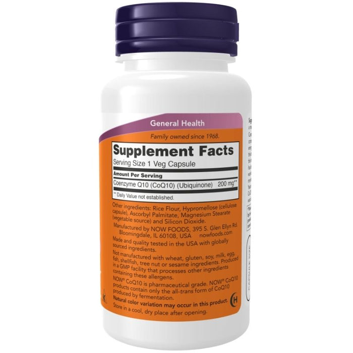 Now Foods CoQ10 200mg 60 Veg Caps