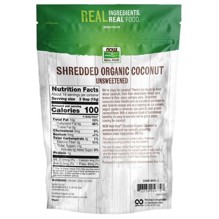 Now Foods Coconut Shredded & Unsweetened 10oz