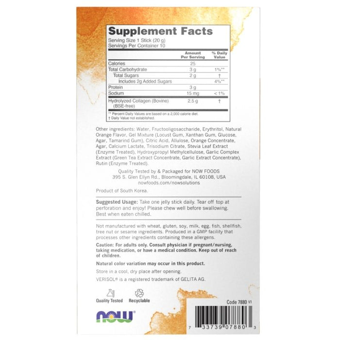 Now Foods Collagen Jelly 10 Sticks