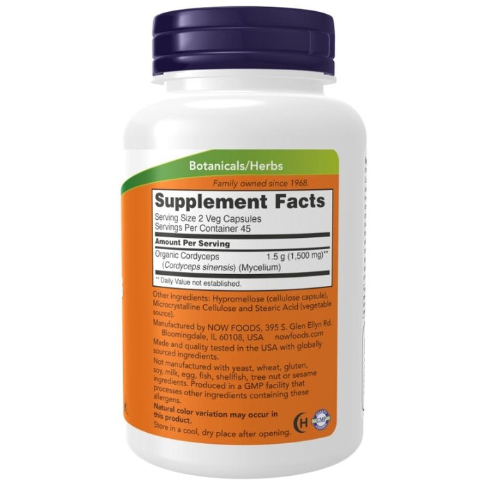 Now Foods Cordyceps 750mg 90 Veg Caps