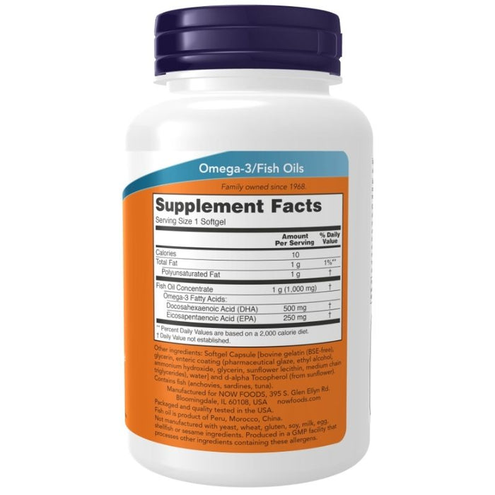 Now Foods DHA-500 Fish Oil 90 Softgels