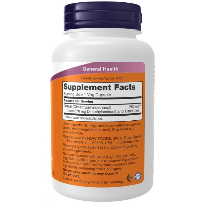 Now Foods DMAE 250mg 100 Veg Caps