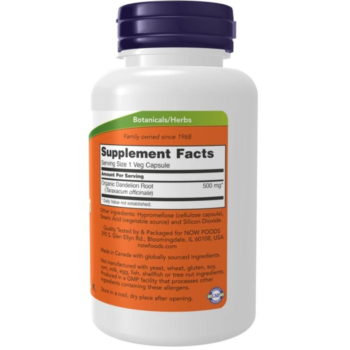 Now Foods Dandelion Root 500 Mg 100 Capsules