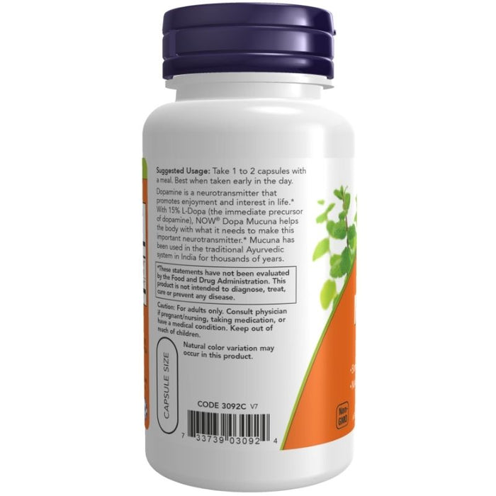 Now Foods Dopa Mucuna 90 Capsules