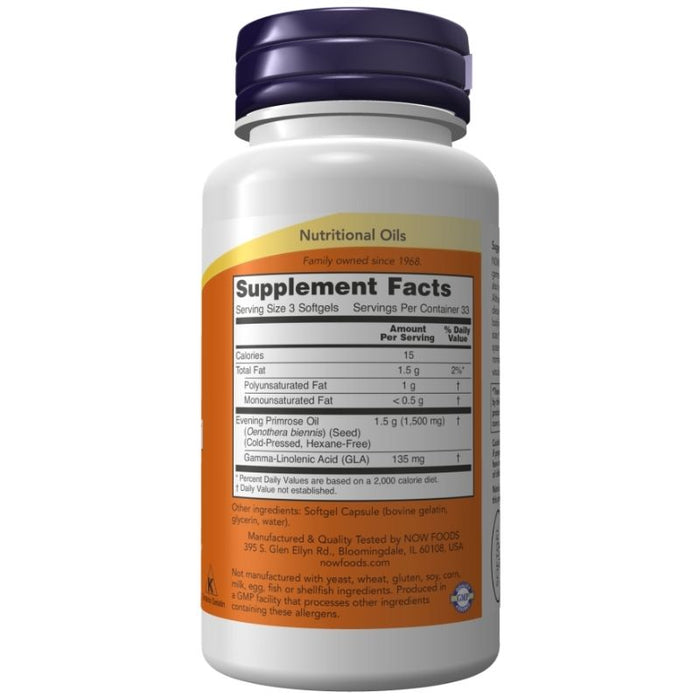 Now Foods Evening Primrose 500mg 250 Softgels