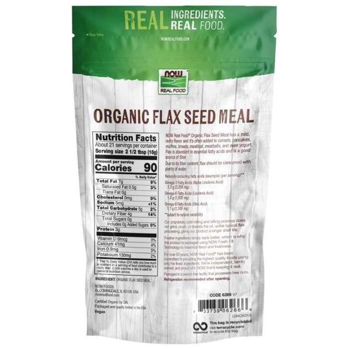 Now Foods Flax Seed Meal Organic 22oz