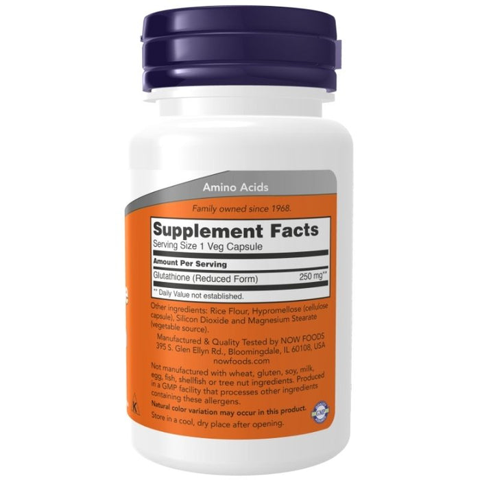 Now Foods Glutathione 250mg 60 Capsules