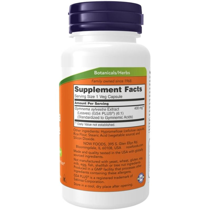 Now Foods Gymnema Sylvestre 400mg 90 Capsules