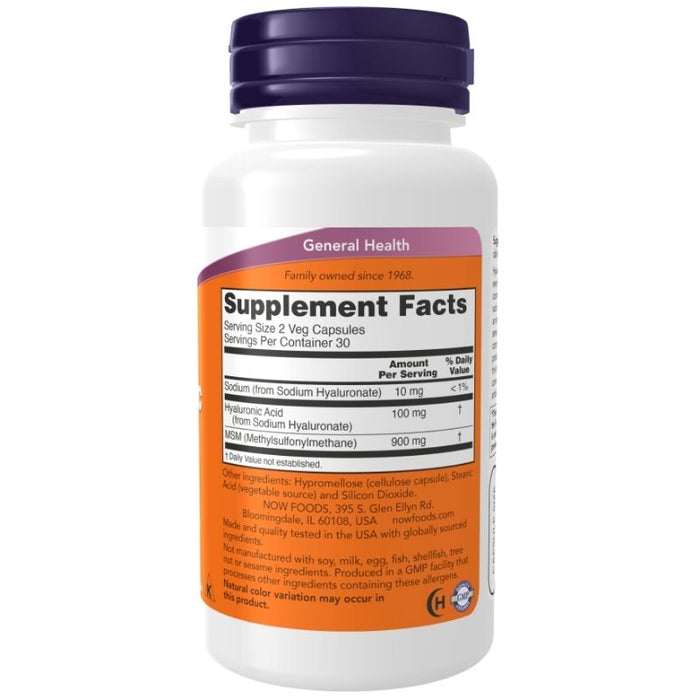 Now Foods Hyaluronic Acid 50mg Veg Caps