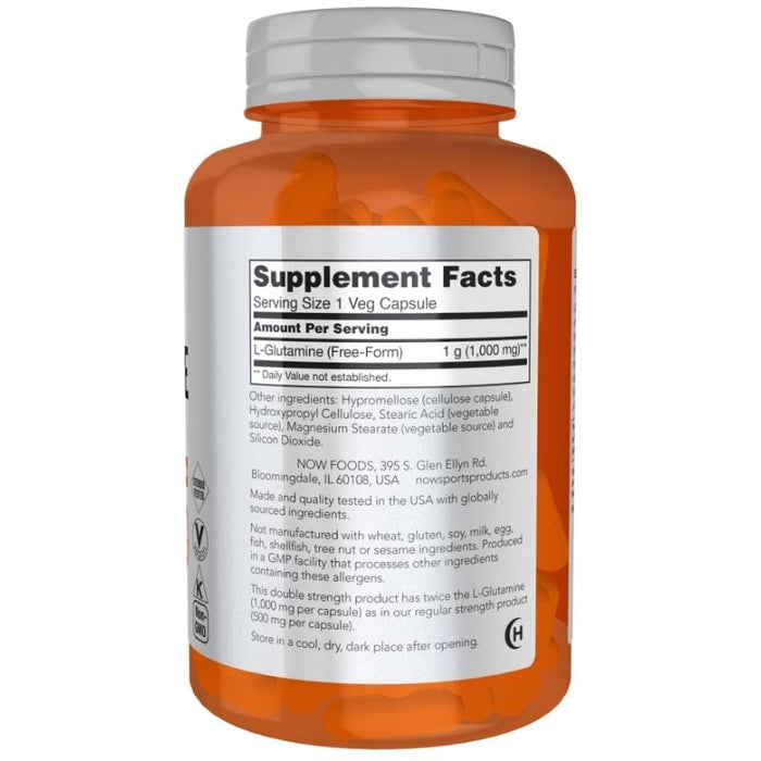 Now Foods L-Glutamine 1000mg 120 Caps