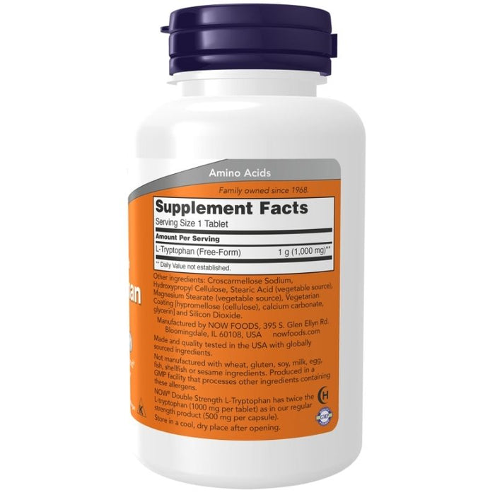 Now Foods L-Tryptophan 1000mg 60 Tablets