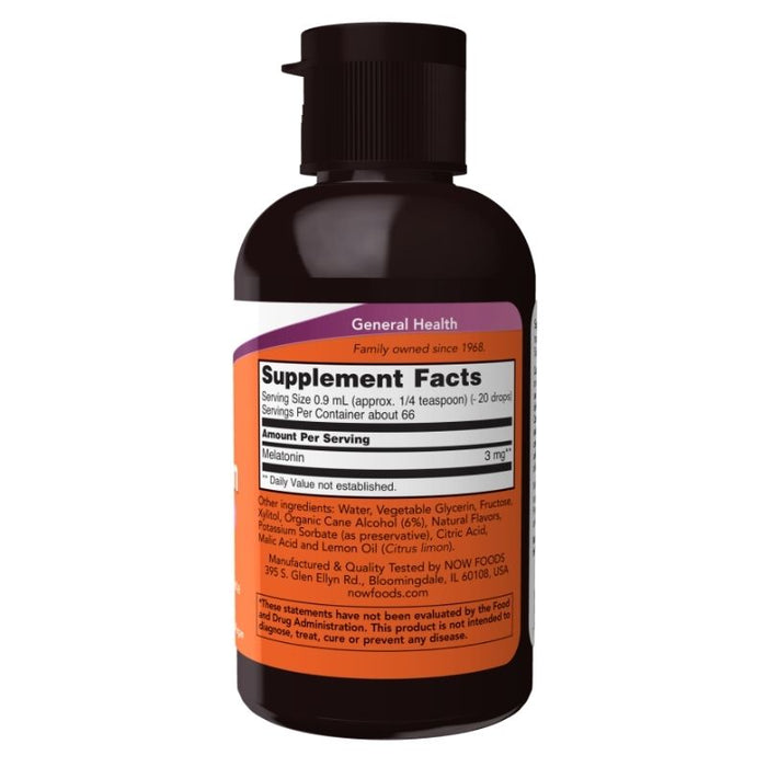 Now Foods Liquid Melatonin 3mg 2oz