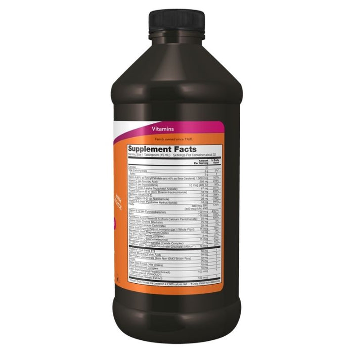 Now Foods Liquid Multi Orange Flavored 16 Oz