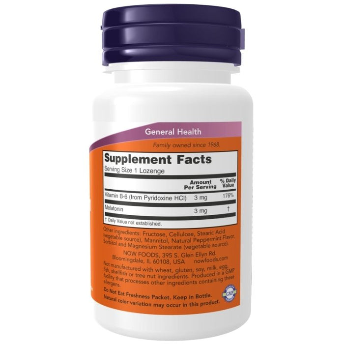 Now Foods Melatonin 3mg 90 Lozenges