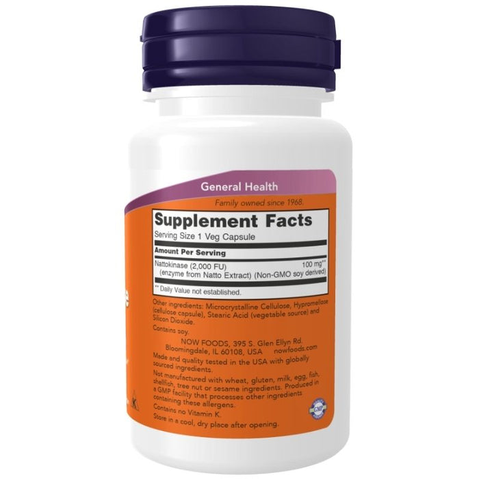 Now Foods Nattokinase 100mg 120 Veg Caps