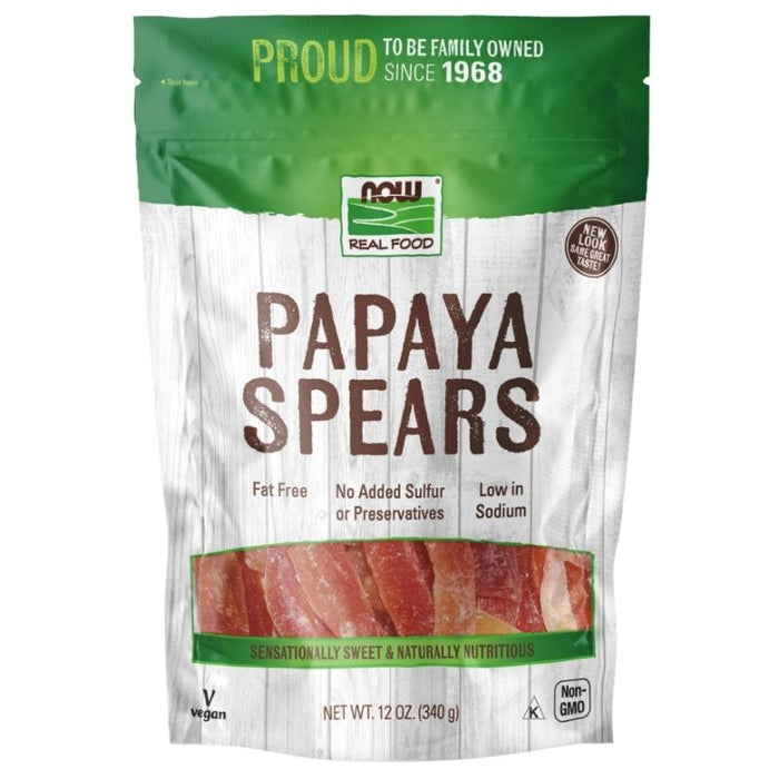 Now Foods Papaya Spears 12oz