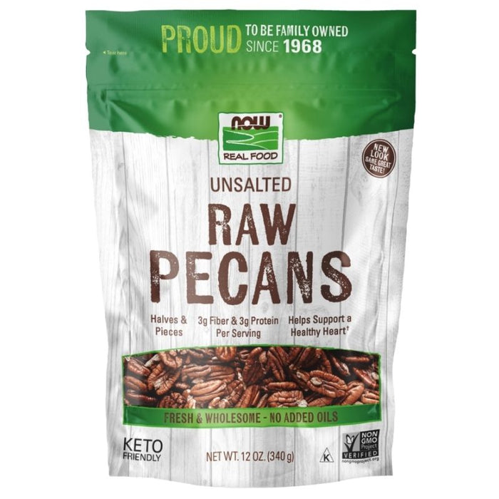 Now Foods Pecans Raw 12oz