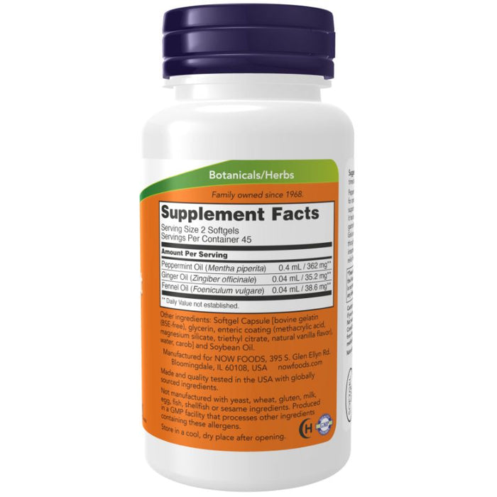 Now Foods Peppermint Gels 90 Softgels