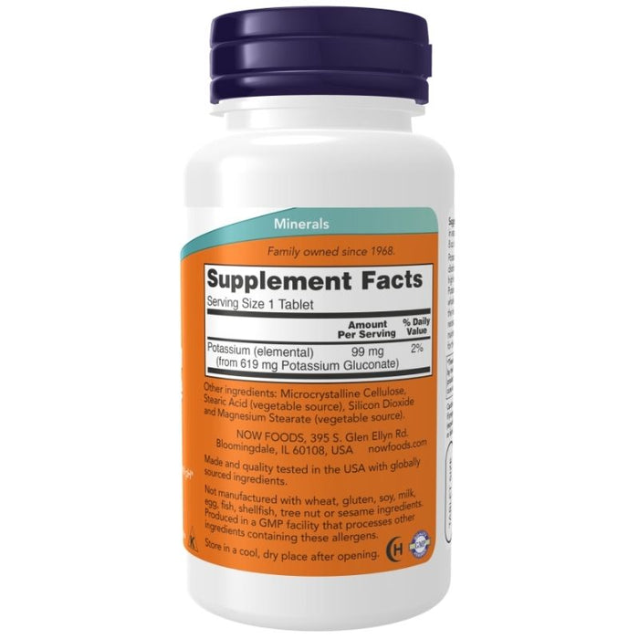 Now Foods Potassium Gluconate 99mg 100 Tablets