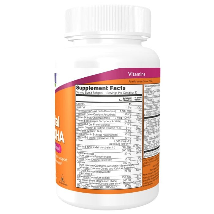 Now Foods Pre-Natal Multi w/ DHA 90 Softgels