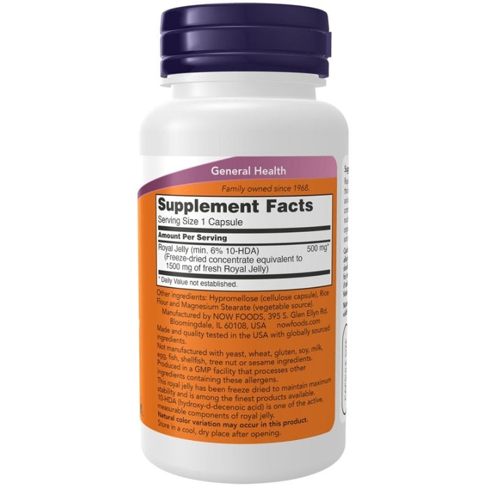 Now Foods Royal Jelly 1500mg 60 Capsules