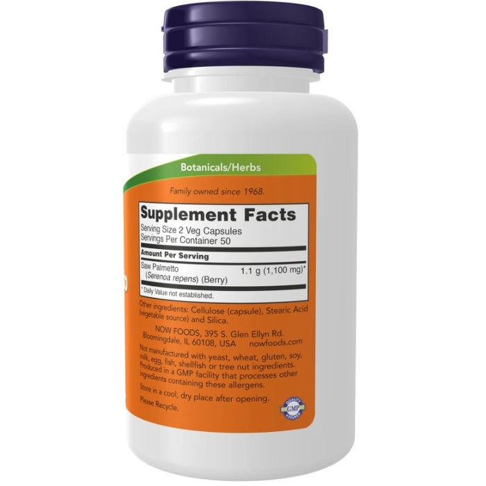 Now Foods Saw Palmetto 550mg 250 Capsules