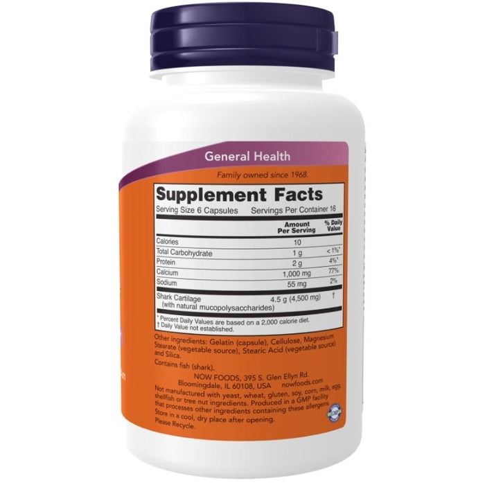 Now Foods Shark Cartiliage 750mg 300 Capsules