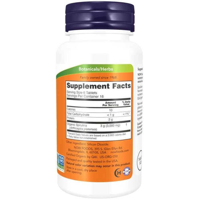 Now Foods Spirulina 500mg 200 Tablets