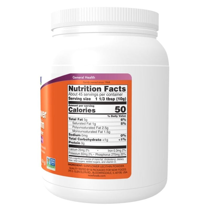 Now Foods Sunflower Lecithin 1lbs