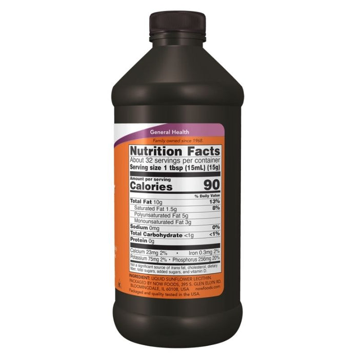 Now Foods Sunflower Lecithin Liquid 16oz