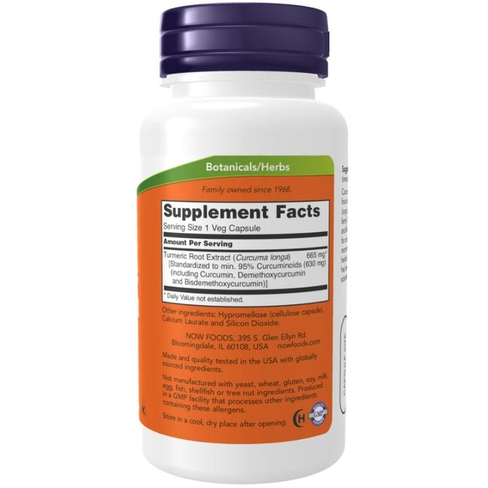 Now Foods Turmeric Curcumin 665mg 60 Veg Caps