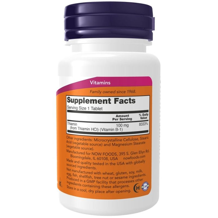 Now Foods Vitamin B-1 100mg 100 Tabs