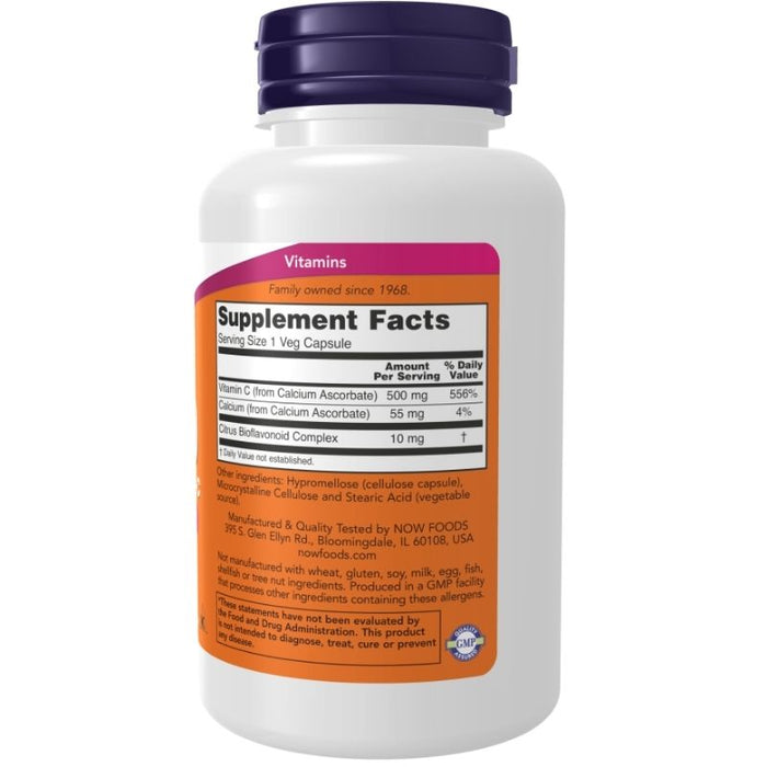 Now Foods C-500 Calcium Ascorbate-C 100 Capsules