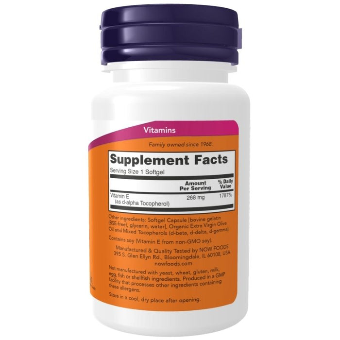 Now Foods E-400 w/ Tocopherols 50 Softgels