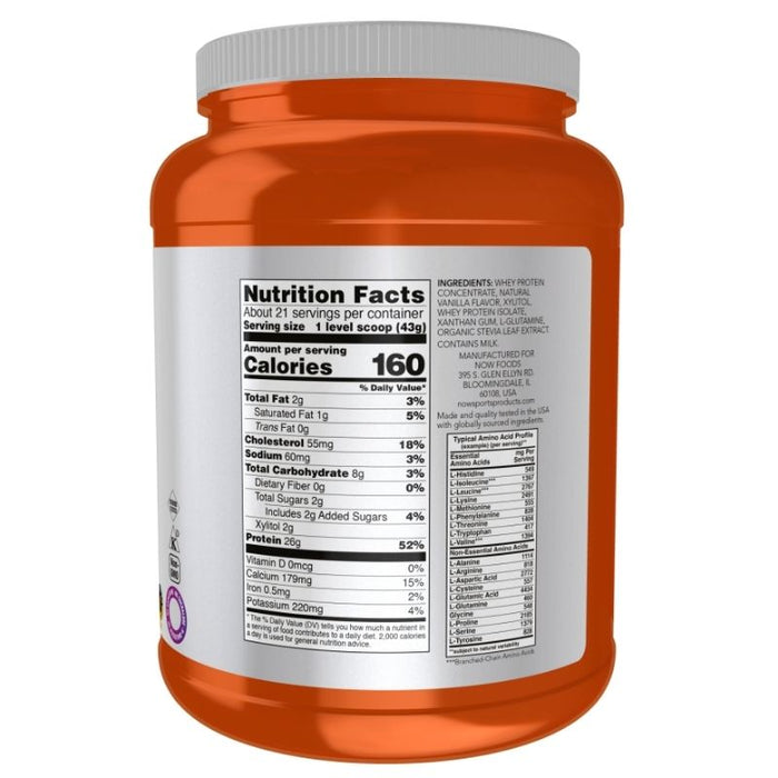 Now Foods Whey Protein Vanilla 6 Lbs