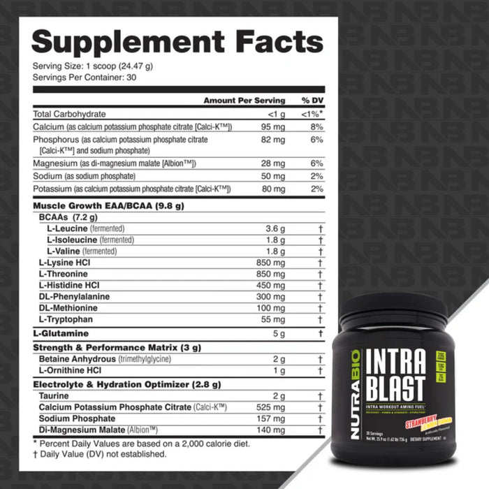 Nutrabio Intra Blast 30 Servings