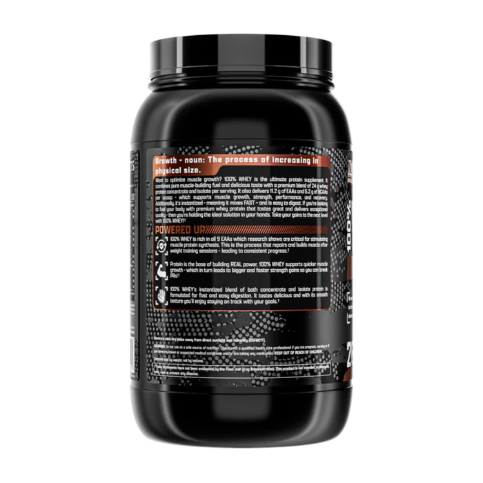 Nutrex 100% Premium Whey Protein 2 lb Chocolate Flavor Info
