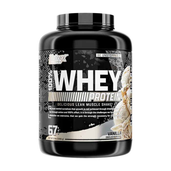 Nutrex 100% Premium Whey Protein 5lbs Vanilla Flavor