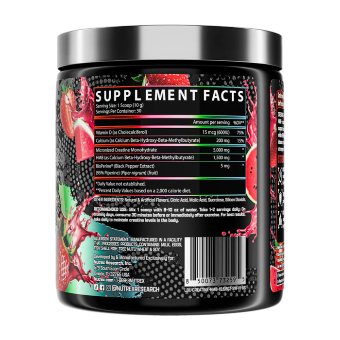 Nutrex Research Creatine + HMB 30 Servings