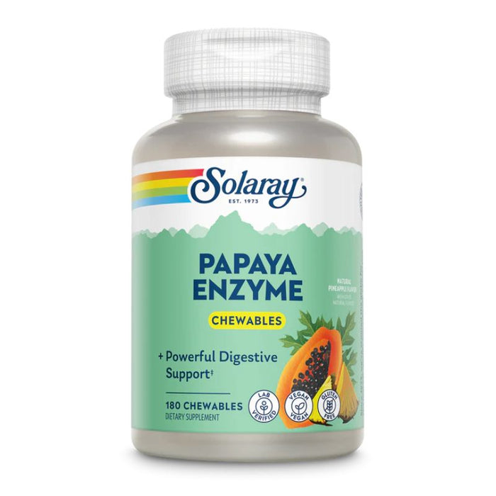 Solaray Papaya Enzyme 180 Chewables